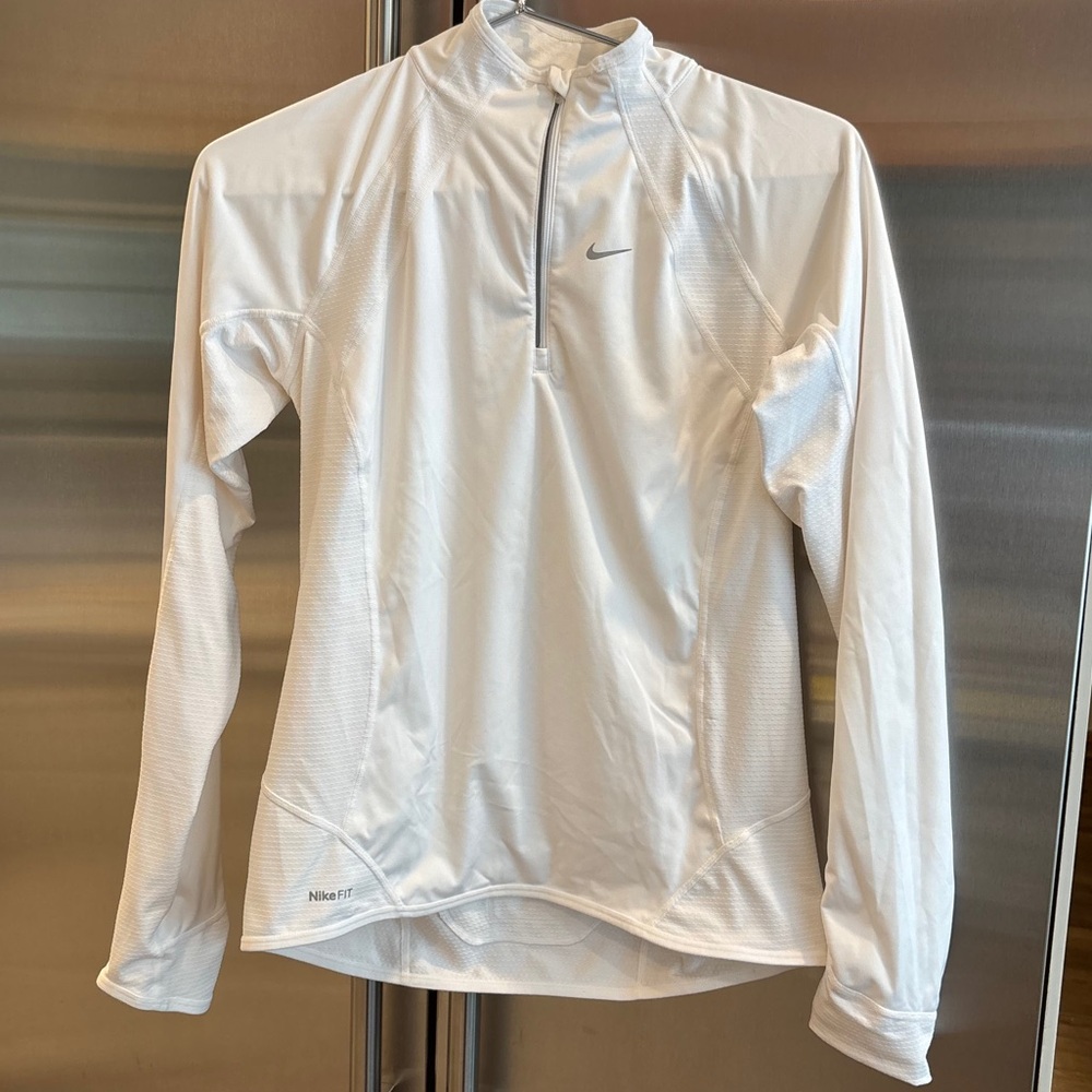 White Nike Athletic Pullover